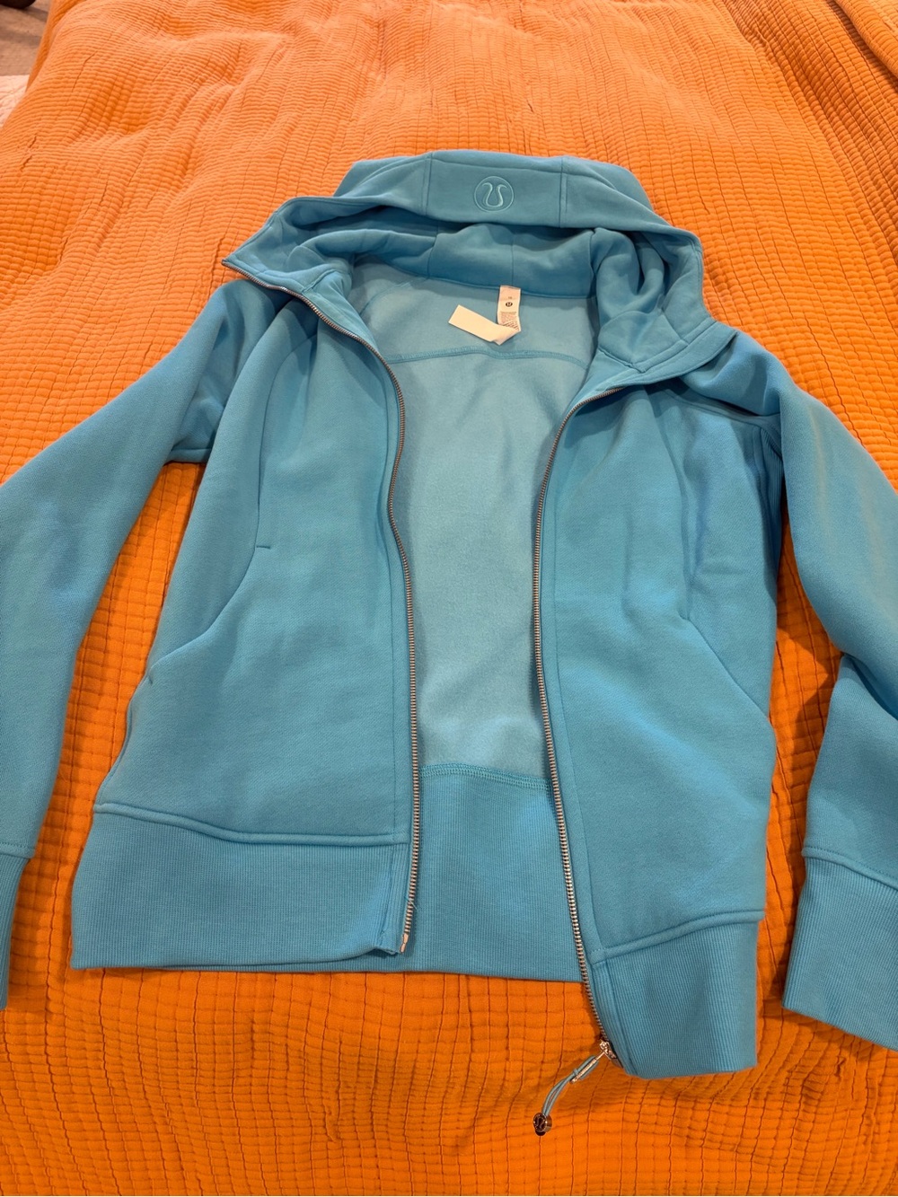 lululemon athletica Teal Blue Full-Zip Hoodie Jacket